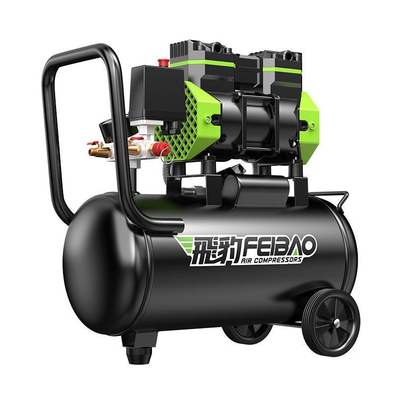 无油静音空压机小型220v便携式木工气泵高压打气泵空气压缩机