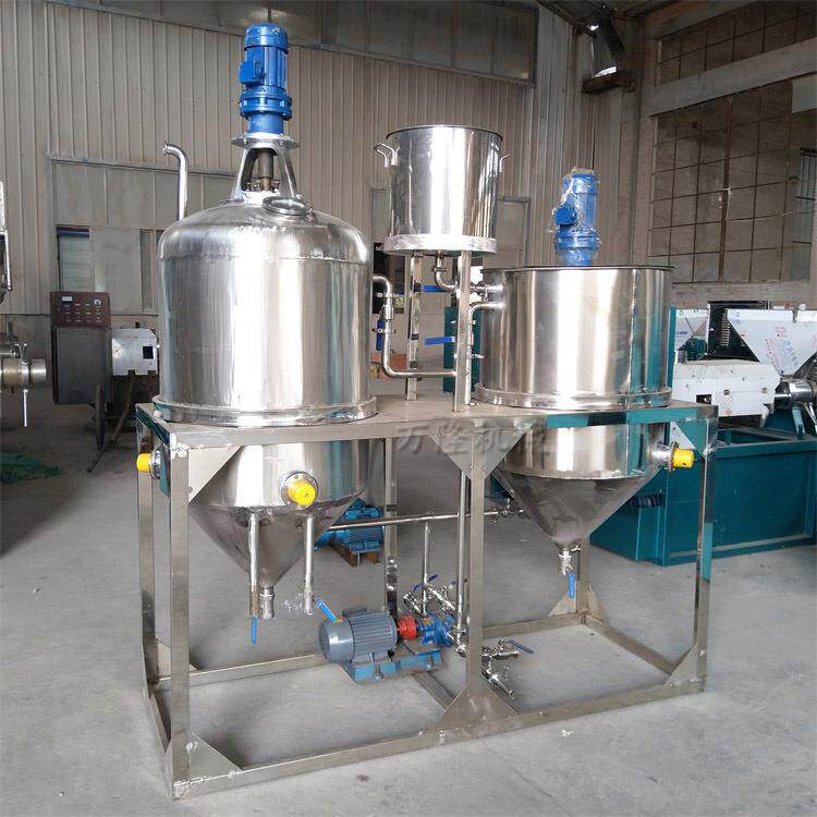 油脂厂豆油菜籽油精炼设备紫苏亚麻籽油精炼机不锈钢食用油精炼机