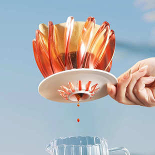 手冲咖啡滤杯V60过滤杯套装 过滤器咖啡器具 睡莲滤杯手冲滴漏式