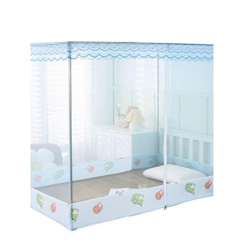 A5L款童家儿用防摔蚊帐学生宿舍上下铺子母FPA不锈钢新支架方床帐