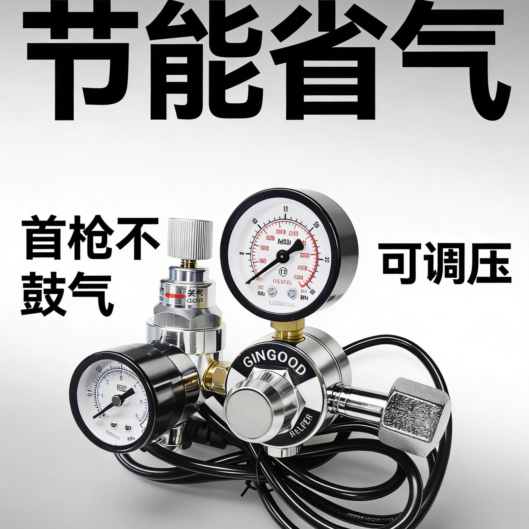 节能双级二氧化碳气表精密减压器压力表工业调节器省气可调压耐用