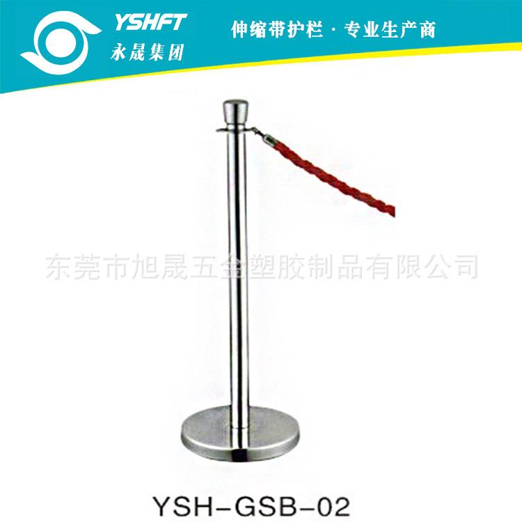 永晟不锈钢钛金酒店伸缩围栏挂绳活动栏杆座迎宾杆礼宾柱户外