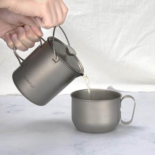 康杯钛纯钛法手滤压泡茶壶冲咖啡壶煮咖啡过法压壶家用法FYH750式