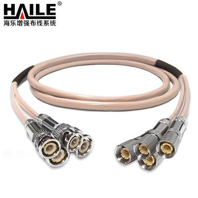 2M跳线BNCQ9-L9两兆E1接头成品跳线syv-75-2-1同轴电缆跳线4芯