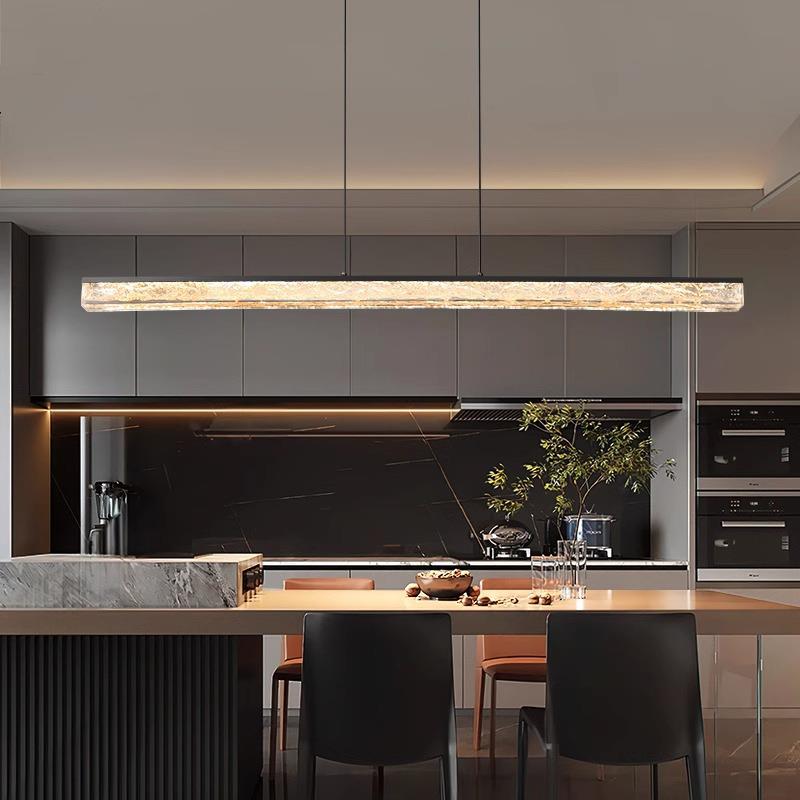 厅意一式极简餐吊灯现代简约吧台创意全铜餐桌设计师高456端字条