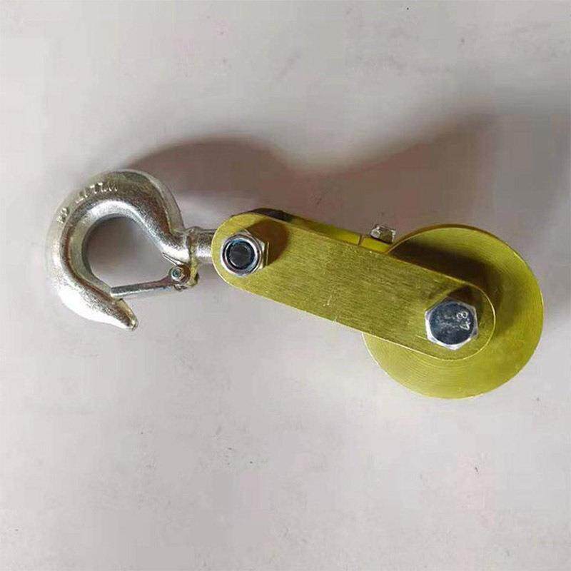 配电线路铝合金开门滑车带电作业牵引起重设备多用途高压防护滑轮