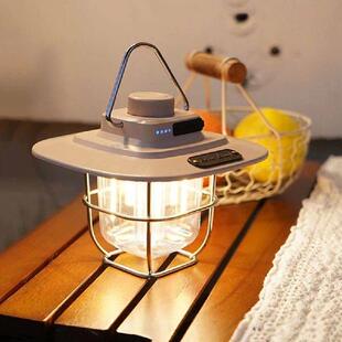 LED Hanging Camping Lamp Vintage Portable Emergency Light