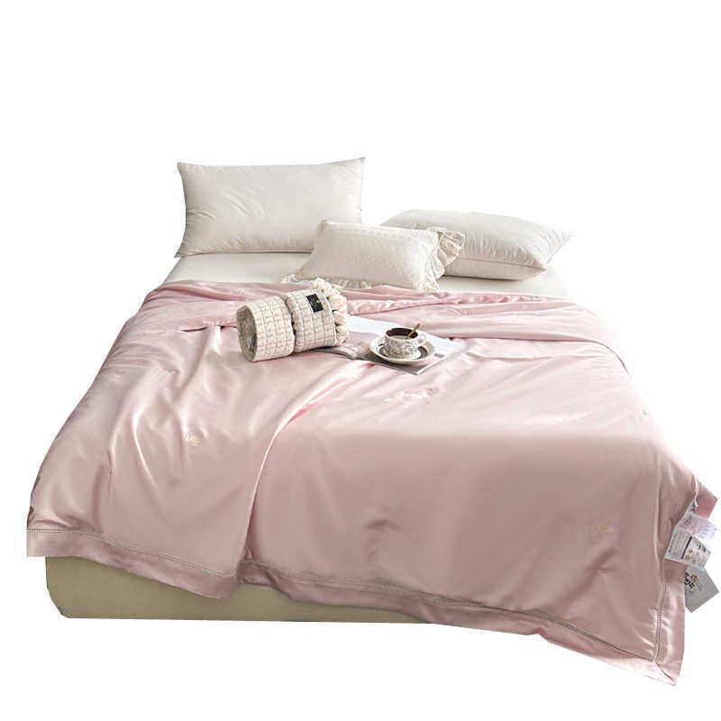 丝夏春秋夏凉填充夏被天春夏洗桑蚕丝莱机赛尔蚕丝可被被裸睡100