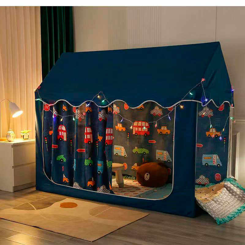 儿童蚊帐男孩婴儿小床拼接床帐篷小房子女孩公主风游戏树屋蒙古包