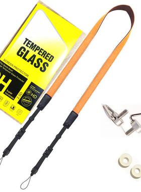 大疆DJI御3/御2/MINI3/4 PRO无人机带屏遥控器挂绳屏幕钢化膜套装