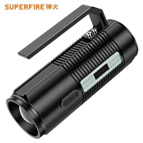 神火强光夜钓灯LED四色光源蓝白紫黄伸缩调焦钓鱼灯GF03