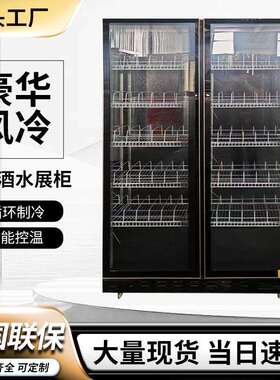 网红酒水柜商用保鲜柜饮料冷藏展示柜单双三门立式风冷展示柜