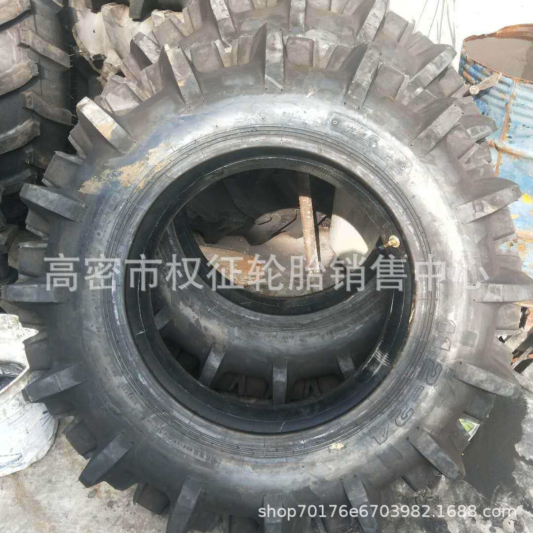 现货供应农用水田拖拉机轮胎11.2-24高花轮胎农用稻田高花轮胎