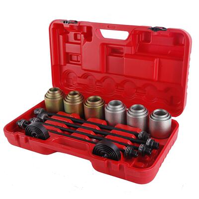 27件通用型铁套仰角培林拆装工具铁套取出器底盘轴承拆装工具