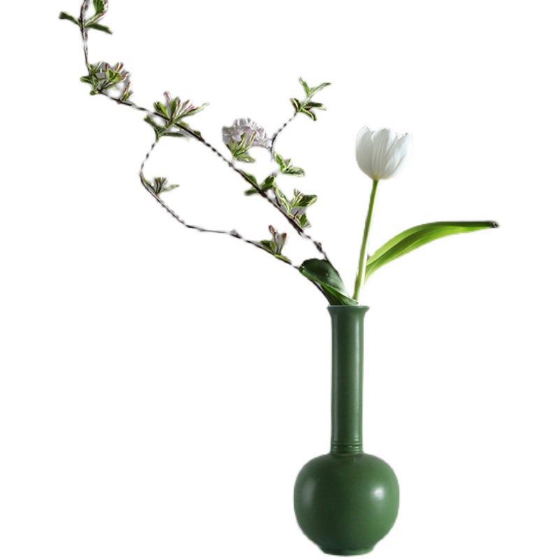 新中式陶瓷插花装饰品摆件家居盆景电视柜餐桌花瓶花艺样板房软装