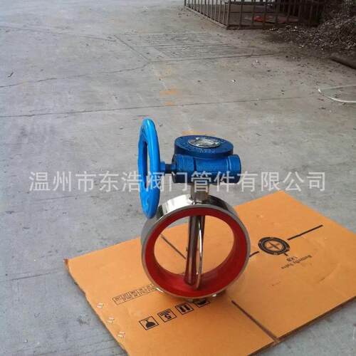 不锈钢304蜗对夹式阀软密封D71X-10P蝶阀先进制造阀轮门蝶管件