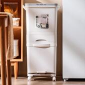 带内桶双垃圾分类垃圾桶家用大号双层干湿分离厨余厨房脚踏按压式