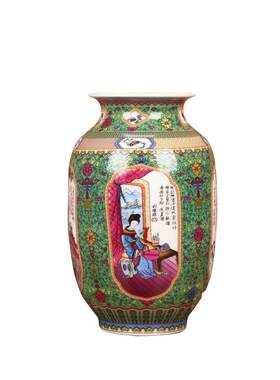 景德镇陶瓷器高档欧式金色珐琅彩摆件现代客厅装饰品摆件