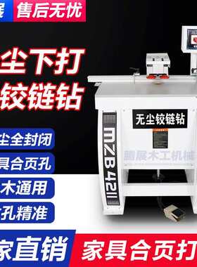 木工单头铰链钻板式家具无尘下打合页钻厂家定制双头多头打孔机
