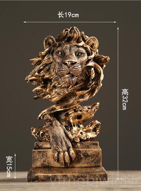 新款约创摆意沉默是金抽象雕塑北欧简现代复古办公室客厅橱柜件艺