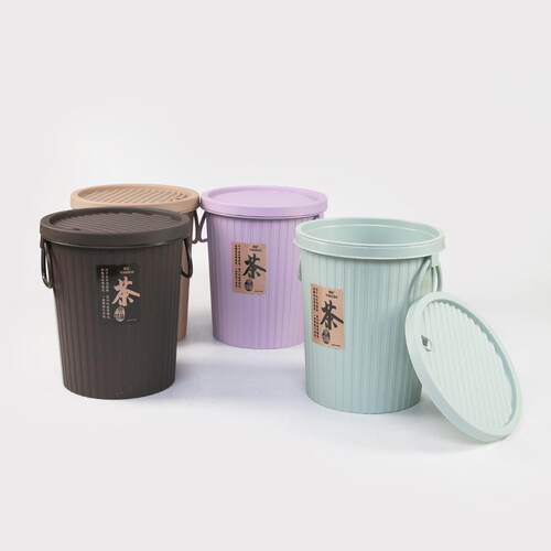 Manufacturer Direct Supply: Round Tea Leaf Waste Bin, made o