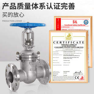 SIRA60T 16耐高温蒸汽热304不锈钢硬密封P法兰闸阀 Z4导油1W