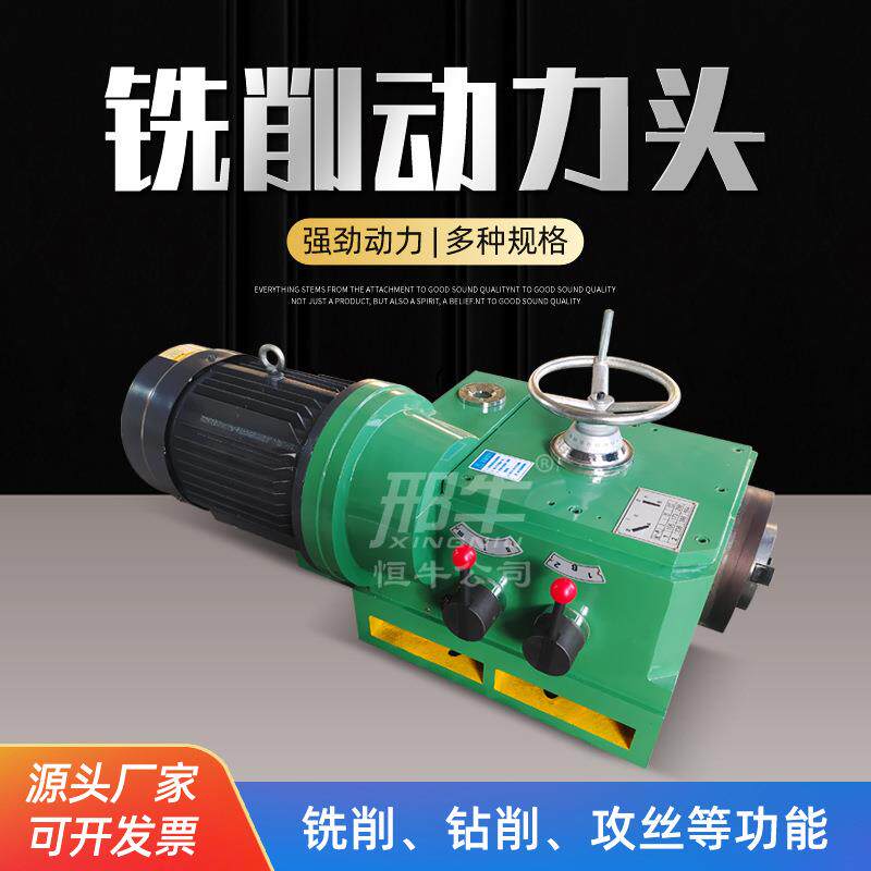铣削动力头镗铣头单双面立卧铣头龙门铣端双面铣床立侧铣头5.5KW图片