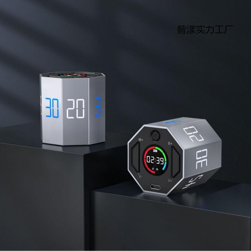 计时器时间小方管理器提醒儿童学习自律沙漏厨房八面定时器