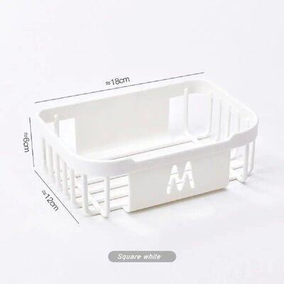 Bathroom Kitchen Tissue Box Punch-Free Toilet Paper Shelf
