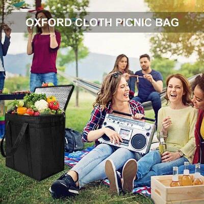 Picnic Bag Large Capacity Storage Bag Portable Food Thermal