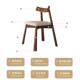 现代简约实木餐椅家用意式 轻奢餐厅靠背椅书房酒店餐桌椅凳船浆椅