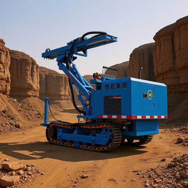 2.5米小型隧道用履带式锚固钻机多角度履带锚固钻机履带潜孔钻