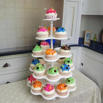 5 tier cupcake stand Five layer cake rack Dessert rack甜品架
