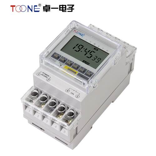 卓一微电脑时控开关ZYT02路灯定时开关时间控制器电子定时器220V