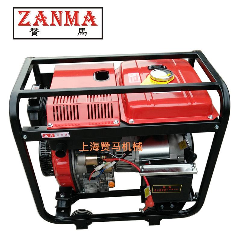 赞马机ZM8GF-LE6.5kW柴相油发电组400V三电启动15汛马力防应急救