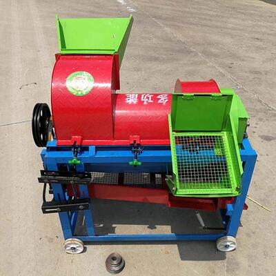 现货供应新款谷子油菜萝卜脱粒机电机带动家用电黍子草种子皆可