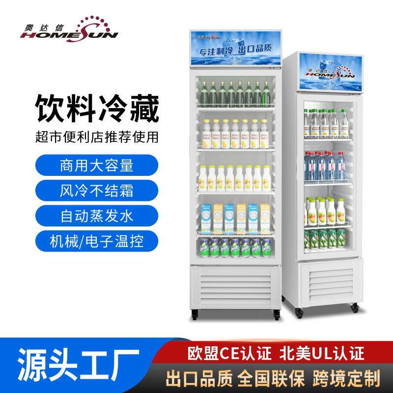 dapan冷藏展示柜酒水饮料柜牛奶冰箱立式冰柜110V220V跨境