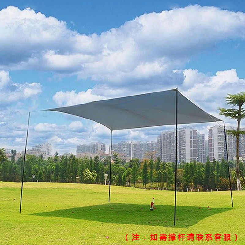 多用户外地布防潮垫立体床垫防水5-8人野餐坐布遮阳可收纳