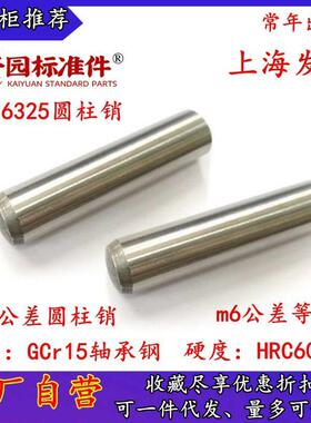 2.5/3/4/5/DIN6325圆柱销m6正公差轴承钢定位销钉硬度HRC58~62