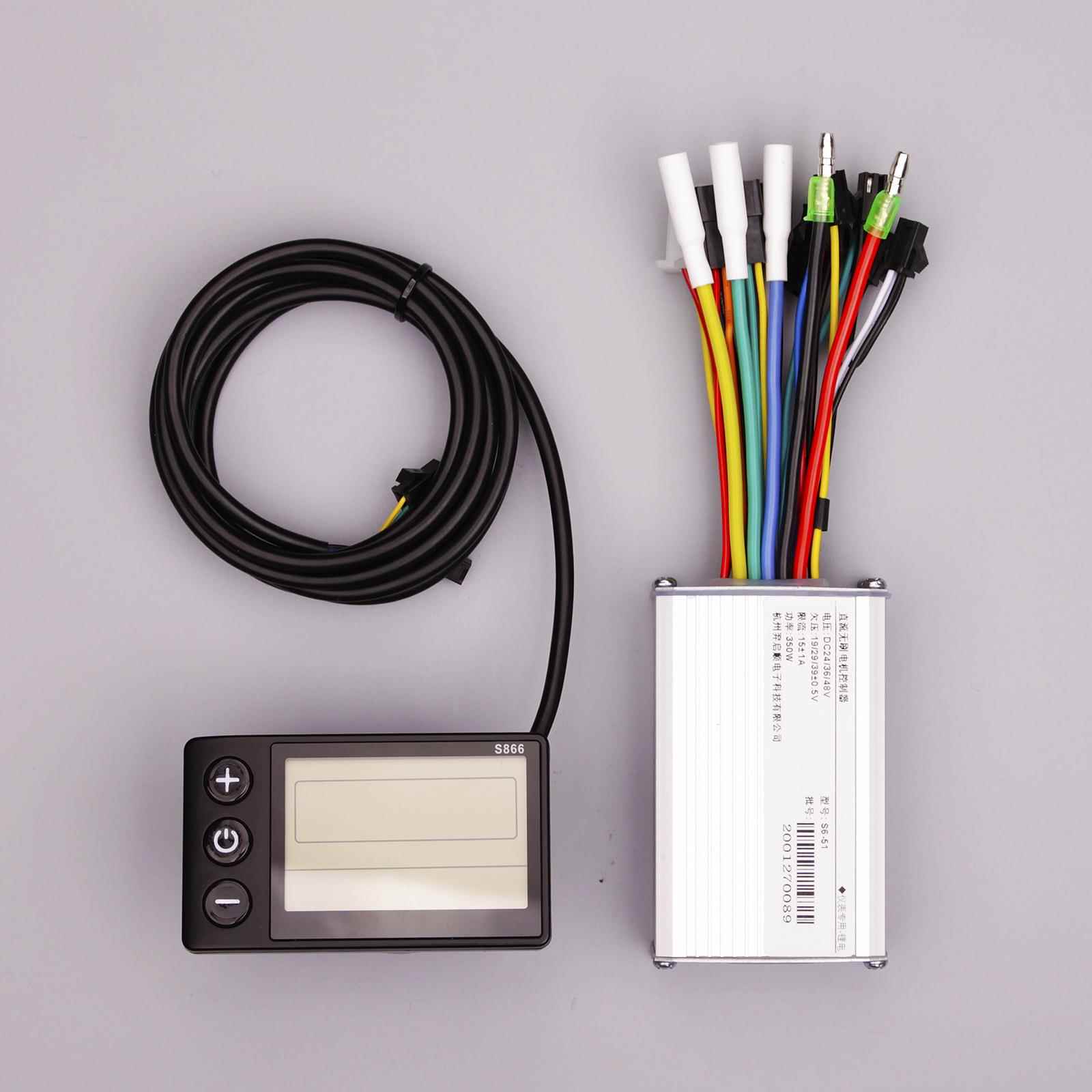 24V36V48V250W350W电动自行车山地车锂电控制器横屏LCD仪表套助力