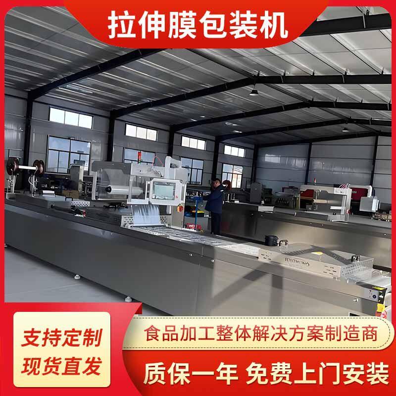 慢烤茶蛋拉伸膜真空包装机盐焗蛋真空封口机全自动大型真空包装机