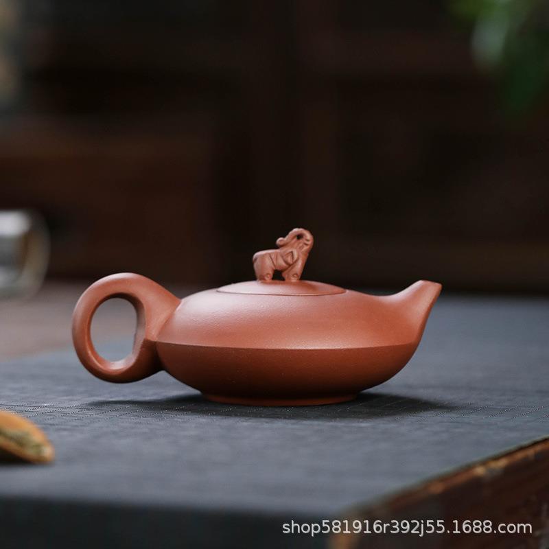 紫砂壶宜兴原矿清水泥吉祥如意 茶壶茶具大象壶茶具