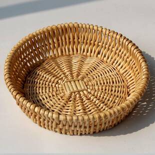 Rattan steamed bread basket Kitchen willow Storage basket