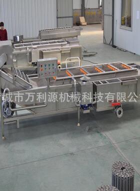 万利源新品酱菜加工生产酸菜脱盐设备小萝卜气泡清洗机洗菜机