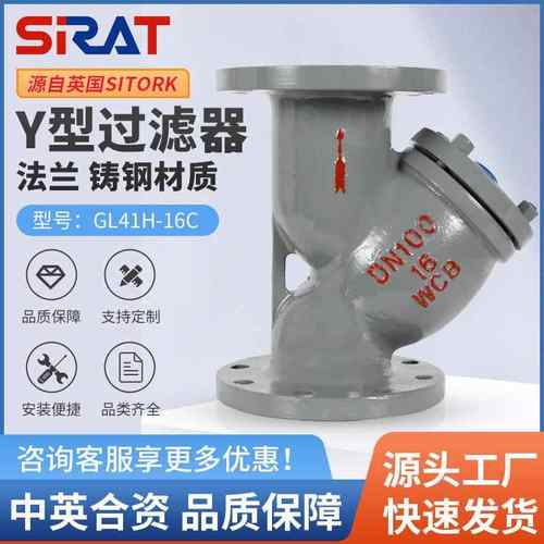 GL41H-16C高温蒸汽导热油管道铸钢法兰Y型过滤器DN2540506580