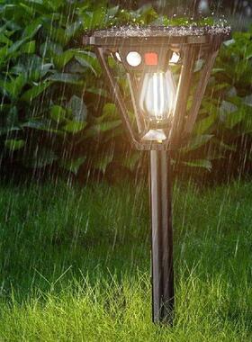 Solar Powered Outdoor Wall Light Motion Sensor COB Ground