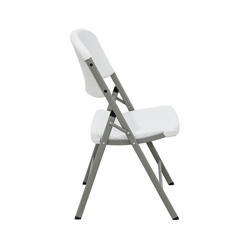 D48吹塑中空折叠椅子现代简约便携折叠椅会议休闲椅户外野营