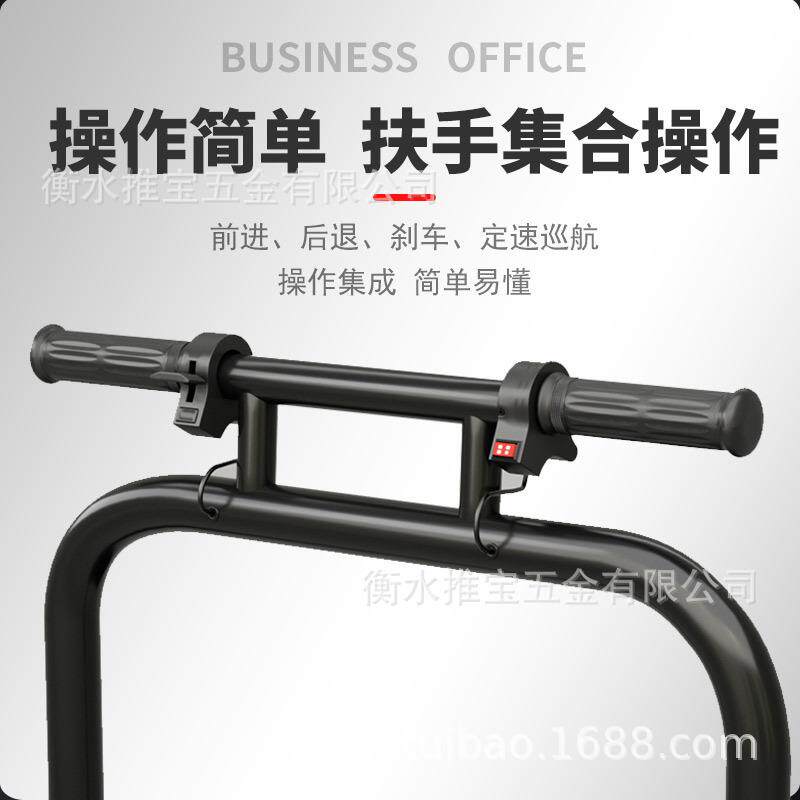 电动手推车平板车推车重型拉货车库房小推车静音小拖车