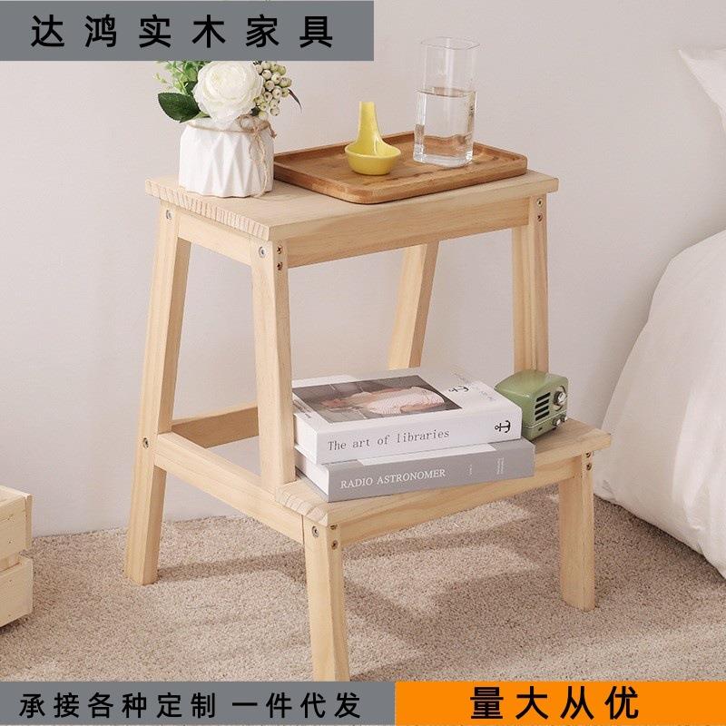 热卖实木多功能踏脚凳双层阶梯凳小楼梯垫脚凳家用换鞋高低凳