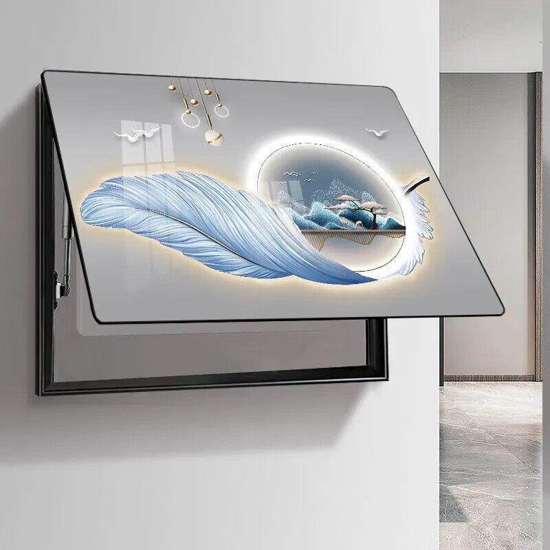 仪表箱装饰画新易达豪华现代简约新中餐馆配电箱开关箱屏蔽箱挂画